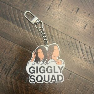 Giggly Squad Purse Tag Keychain